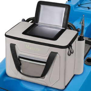 Mancro Kayak Cooler Behind Seat, Fits Up to 24 Cans Kayak Cooler Bag Fishing Accessories